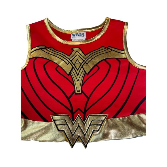 Wonder Woman Girls Tulle Cosplay Tutu Dress Halloween Costume Sz. XCH/4-5 - Picture 3 of 6